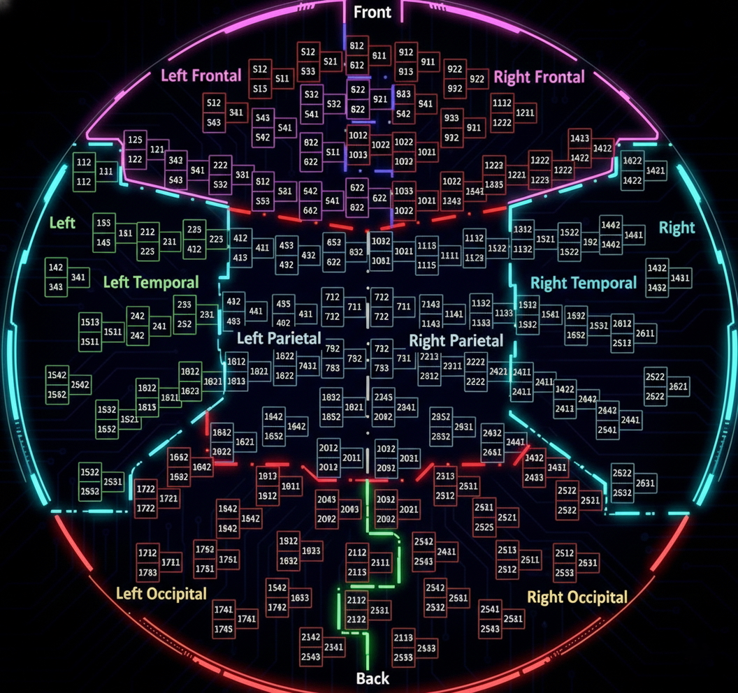 Neuromag MEG sensor layout